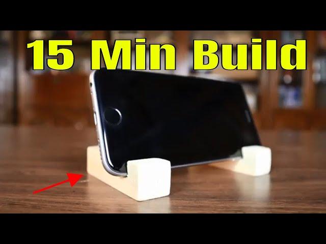 Diy Wooden Cell Phone Stand For Beginners ( New Multi Purpose Version )