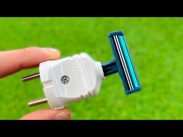 Experienced Electrician Taught Me! Amazing Inventions Using a Razor!