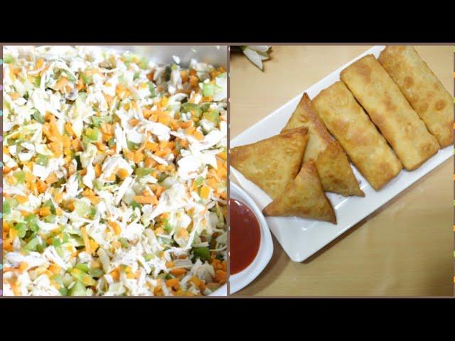 Samosa filling Recipe by kiran's kitchen..Chicken and Vegetable Samosa Recipe .How to make Samosa .