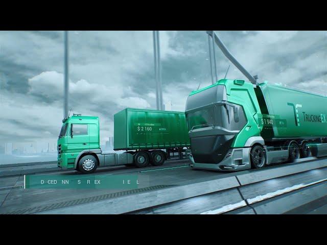 3D Animation. Presentation Video for Trucking EX. Trucking StartUp 3D Animation