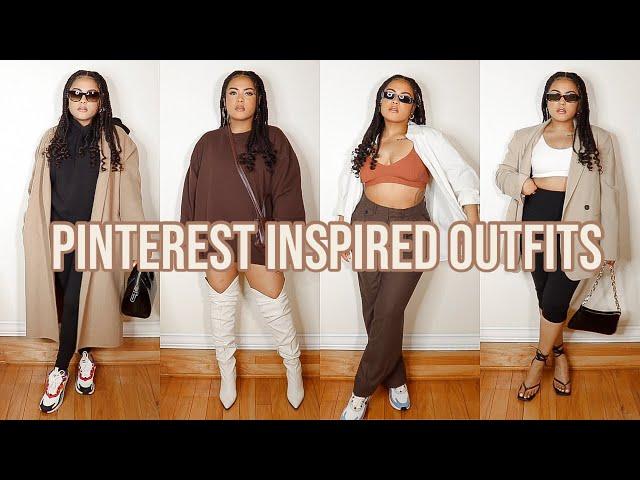 RECREATING PINTEREST OUTFITS 2021 | STREETWEAR, CHIC & MINIMAL