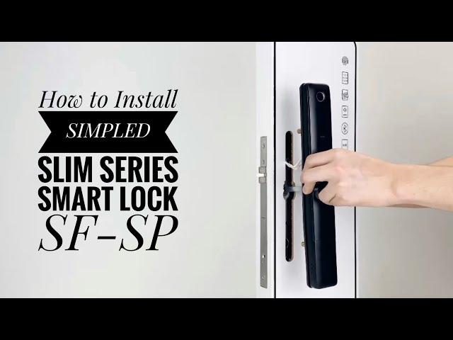 How to install Simpled weatherproof SF-SP Smart Lock