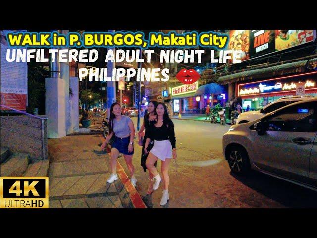 Why Foreigners Love It Here? | NIGHT in MAKATI PHILIPPINES | Walk in P Burgos Makati City