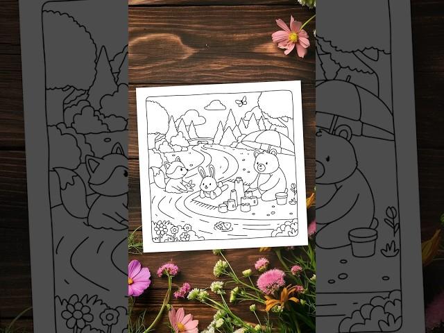 Cute Forest Friends Coloring Book #coloringbook #coloringpages  #coloringforadults #fantasy