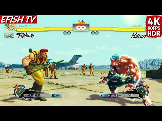 Rolento vs Hakan (Hardest AI) - Ultra Street Fighter IV