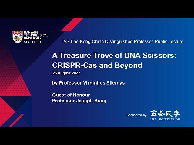 Professor Virginijus Siksnys: A Treasure Trove of DNA Scissors: CRISPR-Cas and Beyond