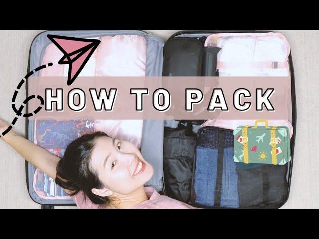 Travel Packing Tips | How to pack like a pro | Family of 4 in ONE suitcase | Phuong Mehmeh