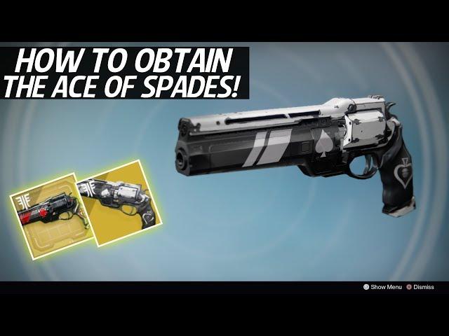Destiny 2 Forsaken - How To Obtain The Exotic Ace Of Spades! Cayde-6 Exotic Handcannon Guide!