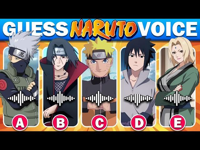 Guess the Naruto character by their Voice | Naruto/Naruto Shippuden Quiz!| Itachi, Sasuke, Tsunade