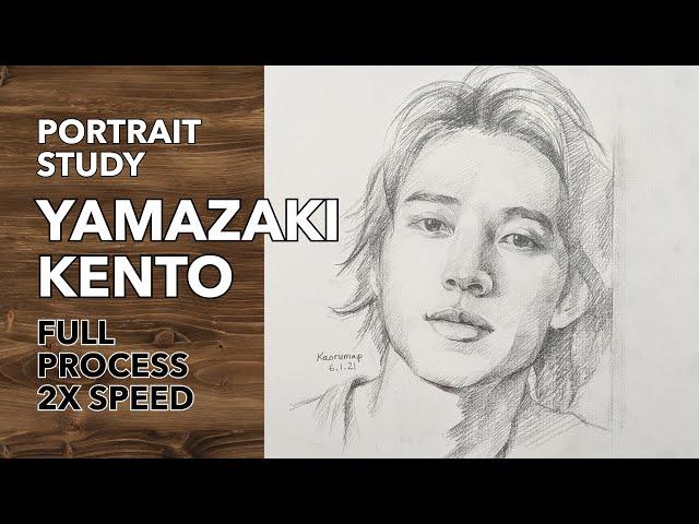 Portrait study full process 2x speed - Yamazaki Kento | kaorumap