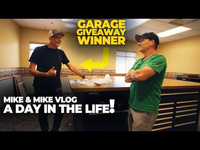 Day In The Life of Mike & Mike: Meeting With The Garage Giveaway Winner!