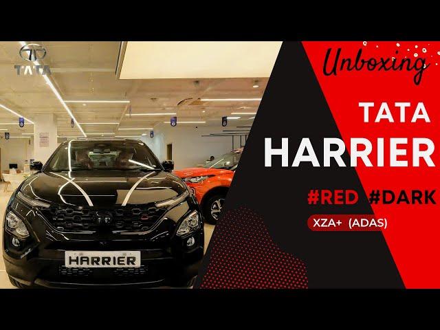 Delivery & Unboxing the All-New Tata Harrier: Red Dark 2023 - ADAS | First Impressions | SUV