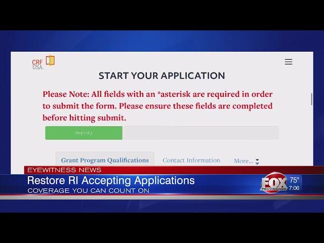 New relief grant applications for RI small businesses now available online