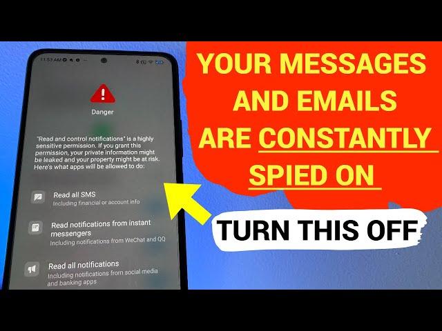 MESSAGES and EMAILS on YOUR PHONE  BEING SPIED ON. TURN THIS OFF