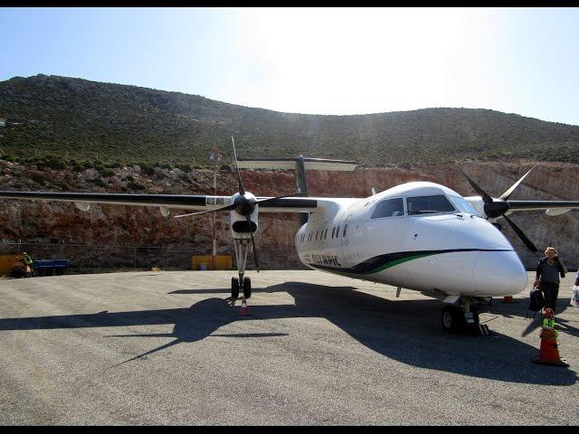 Kastelorizo airport, Olympic Air Dash-8-100 (Flight to Rhodes)