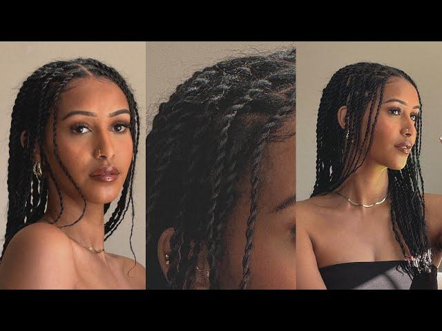 Senegalese Twists on Natural Hair Tutorial!