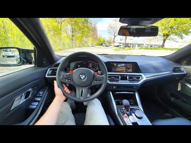 New BMW 3 Series M3 Competition xDrive 2022 Test Drive POV | 4K