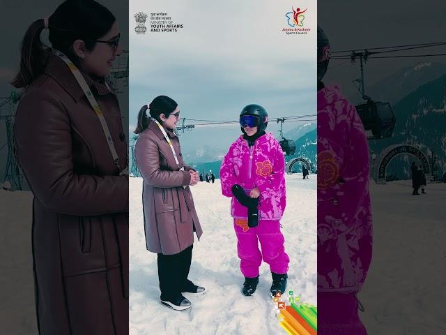 Khelo India Unplugged | Prakriti | Snowboarding |Khelo India Winter Games 2025 | Gulmarg