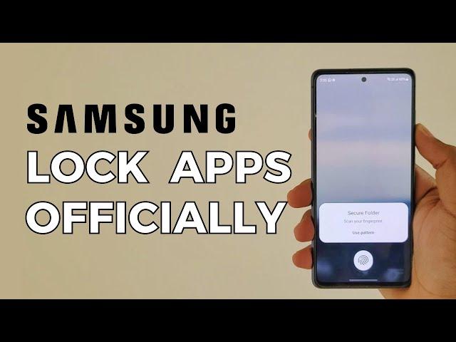 How To Lock Apps on Samsung Phone | No Third-Party App