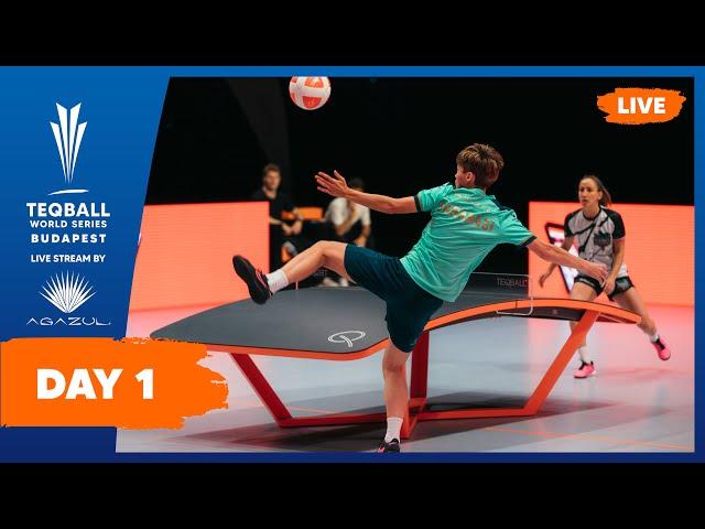 LIVE - Teqball World Series 2024 - Budapest | Day 1 By Agazul Tequila