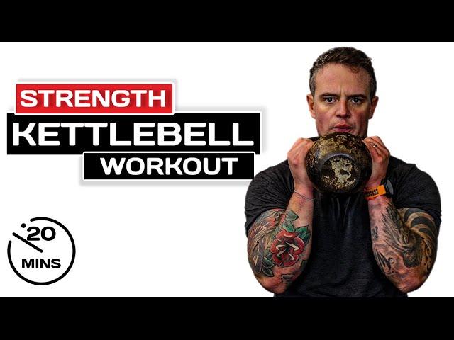 20 Min KETTLEBELL Workout for STRENGTH | Full Body