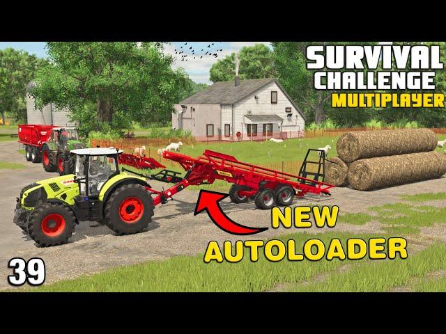 THIS WILL MOVE THE WOODCHIP BALES FASTER! Survival Challenge Multiplayer Riverbend Springs FS25 Ep39