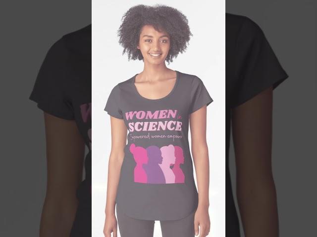 Women in Science T-Shirt. 20% OFF! #womeninscience #womeninstem #womeninscienceday