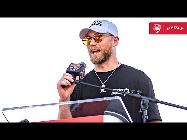 "A lot of people don't like the way we play..." | Sam Bennett Parade Speech | 6.22.25