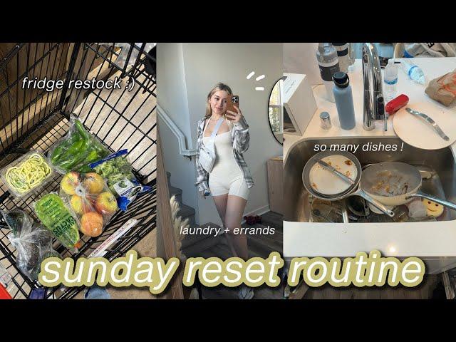 6AM PRODUCTIVE SUNDAY RESET ROUTINE/VLOG |organizing, meal prep, groceries