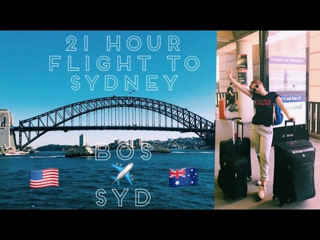 21 HOUR FLIGHT TO SYDNEY, AUSTRALIA