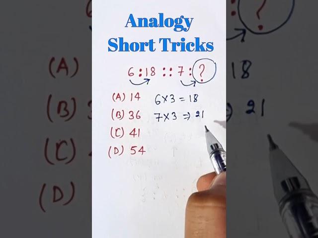 Find the Missing Number ? | Number Analogy | Reasoning Short Tricks