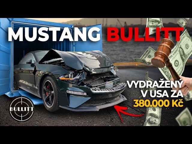 Bouraný Ford Mustang Bullitt 5.0 V8 dovezený z Ameriky a jeho oprava z klempířské dílny.