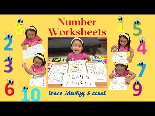 Sophie Learns Through Play - Number Worksheets | Simple Worksheets for Preschoolers and Toddlers