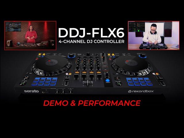 DDJ-FLX6 4-channel DJ Controller - Demo and Performance