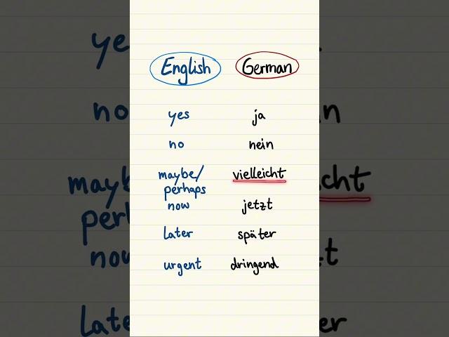 German Basic Words for Beginners Learm German with German101  #learngerman #deutschlernen #de
