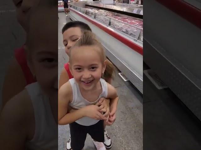 we showed her crazy Pollo hair  #crazyhair #costco #polloloco #reaction #funny #shorts #fyp #trend