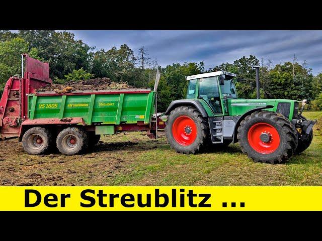 Strautmann Streublitz | Mist fahren mit Fendt Favorit 822 und Xylon 524