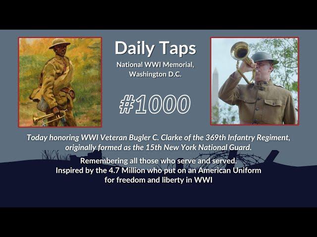 Monday 02/19/2024, Daily Taps at the National WWI Memorial, Washington, D.C.