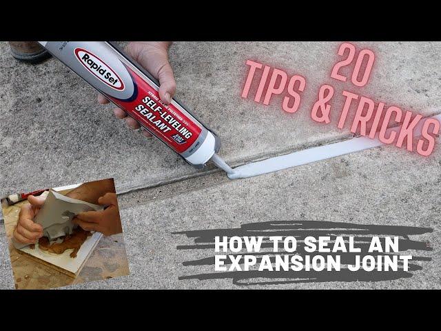 How to Seal an Expansion Joint - 20 Tips and Tricks