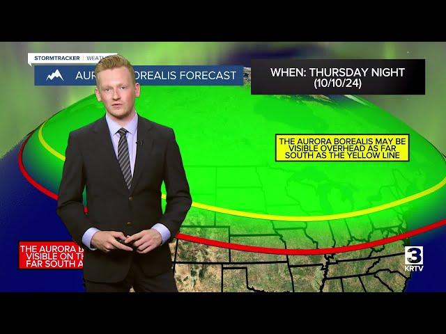 Cool and cloudy Thursday; Northern lights possible Thursday night