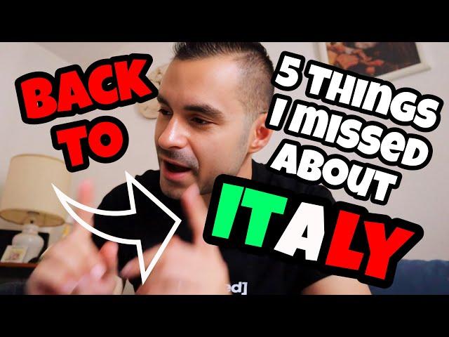 BACK to ITALY  - 5 THINGS I missed the most  #travelvlog #italy #travel