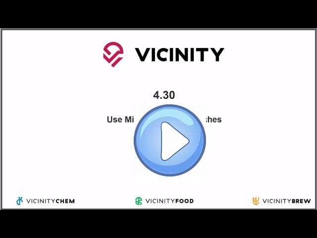 Vicinity Software 4.30 Use Mixes In Create Batches - Formula and batch processing software