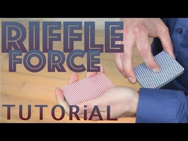 Card forcing TUTORiAL RIFFLE FORCE  | best card forces in card magic tricks revealed