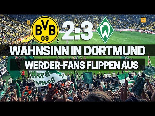 Werder Bremen dreht Spiel in Dortmund: WERDER-FANS FLIPPEN AUS | BVB -  Werder Bremen (2:3)