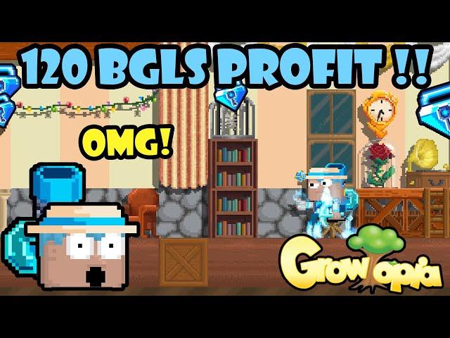 HOW I GOT 120 BGLS CLEAN PROFIT!!  | GrowTopia