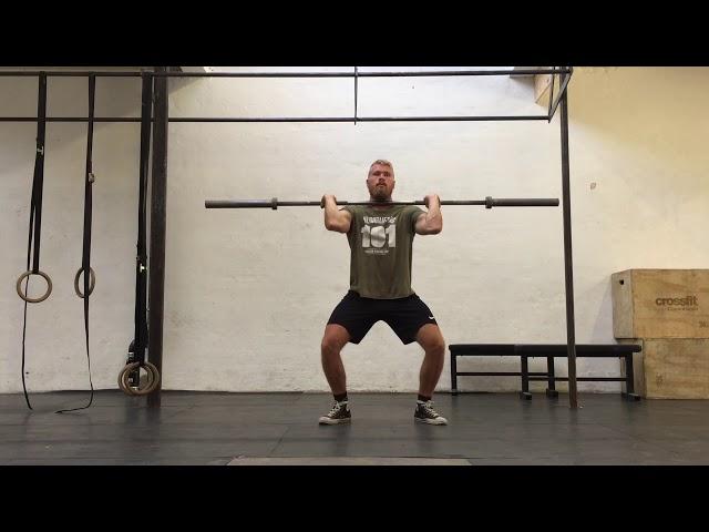 The Weightlifting 101 Power Clean Warm-Up (empty barbell)