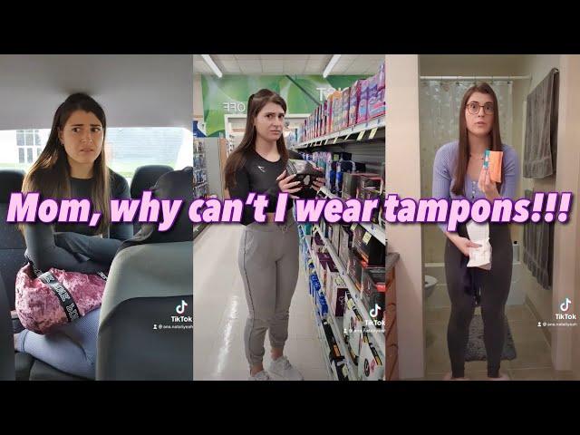 STRICT MOM WON’T LET HER WEAR TAMPONS**ANA NATALIA FULL TIKTOK PERIOD SERIES