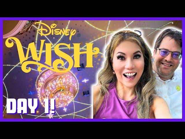 Day 1 on the DISNEY WISH  - UNEXPECTED pixie dust sprinkled on our VERY FIRST cruise!!! 