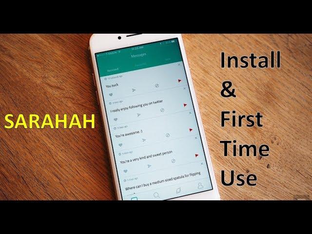 How to Install SaRAHAh on iPhone and First Time Use