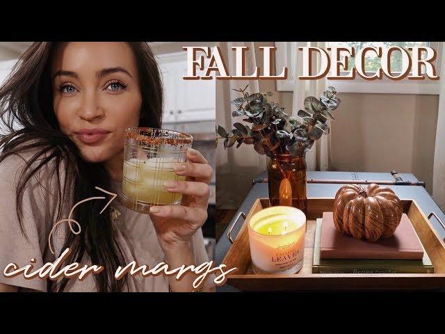 SIMPLE FALL DECOR + CIDER MARGARITAS 